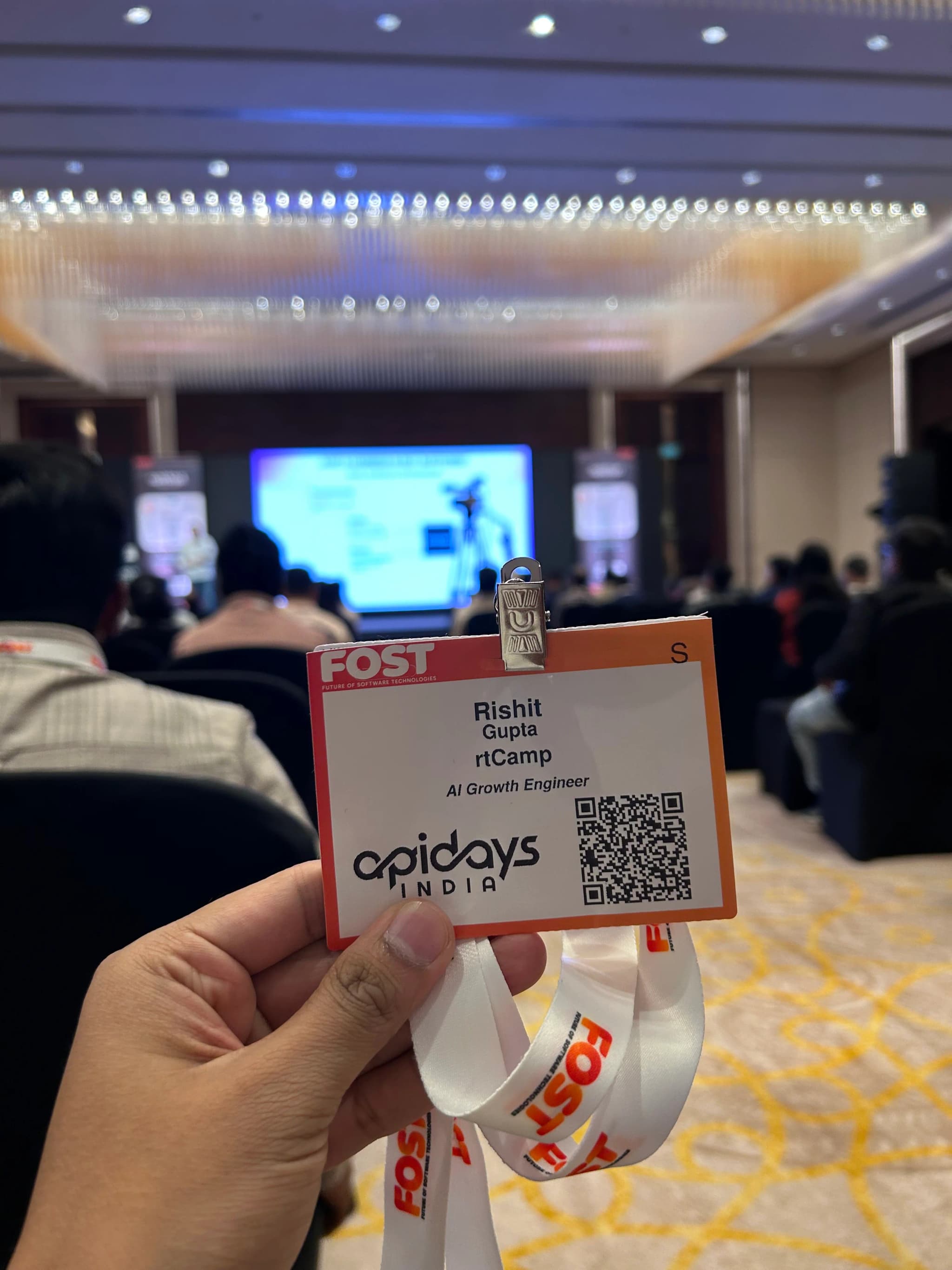 Rishit Gupta speaker card for APIDays Bangalore 2026
