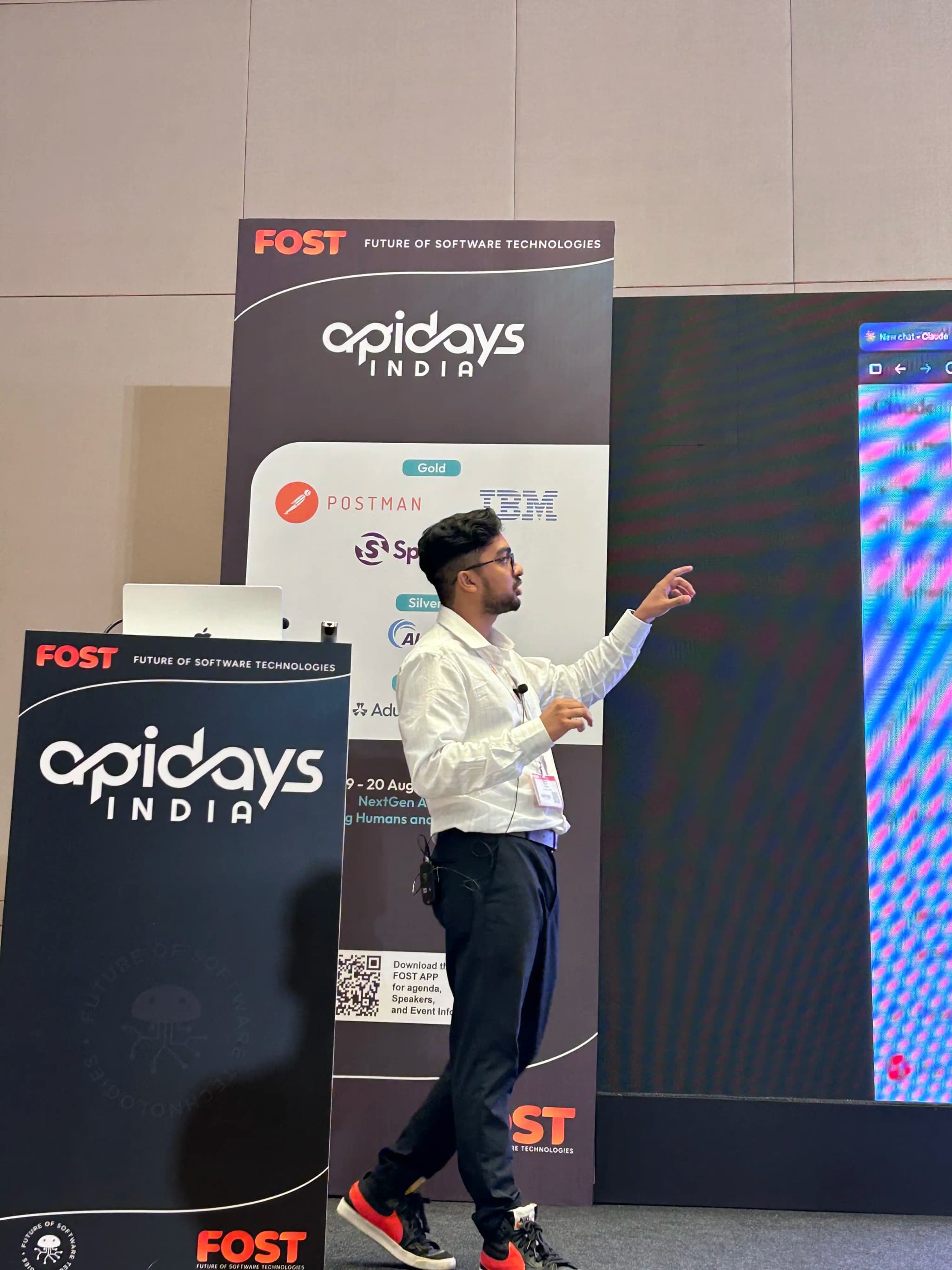 Rishit Gupta speaking at APIDays Bangalore 2026